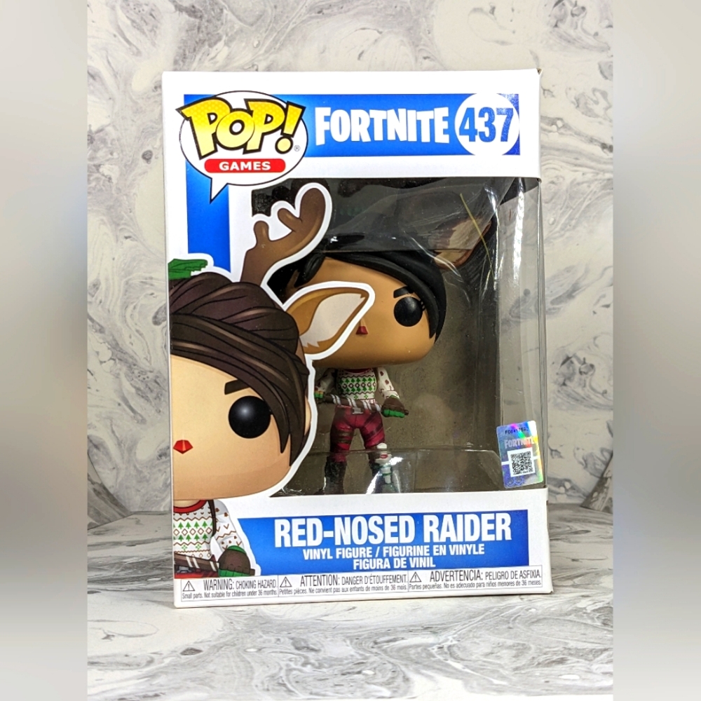 Funko Pop Fortnite Red Nosed Raider 437 EB Games Exclusive (no sticker) MIB